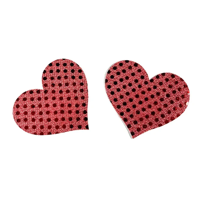 SCATTER LACE RED HEART PASTIES
