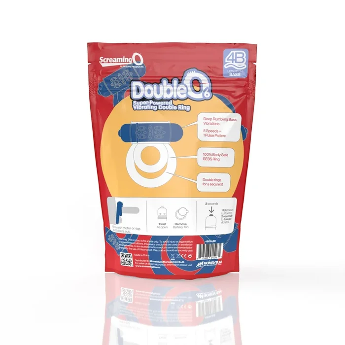 Screaming O 4b – Double O Super Powered Vibrating Double Ring – Blueberry