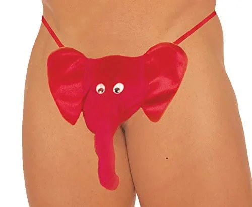 Sexy Mens Underwear Elephant- O/S – Red