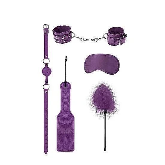 Shots Ouch! 5-Piece Introductory Bondage Kit #4 Purple