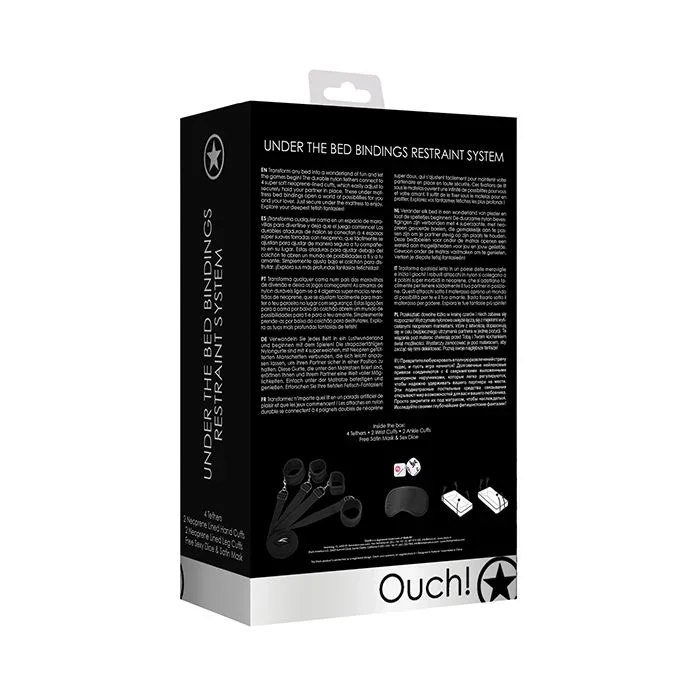 Shots Ouch Bed Restraint System – Black