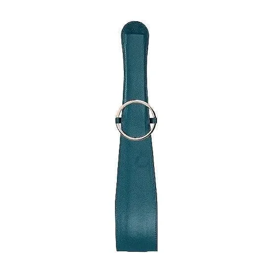 Shots Ouch! Halo Ringed Belt Flogger Green