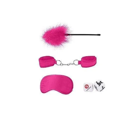 Shots Ouch! Kits Introductory 4 Piece Bondage Kit #2 Pink