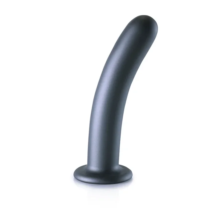 Shots Ouch! Liquid Silicone G-Spot 7 Inch Dildo – Gun Metal