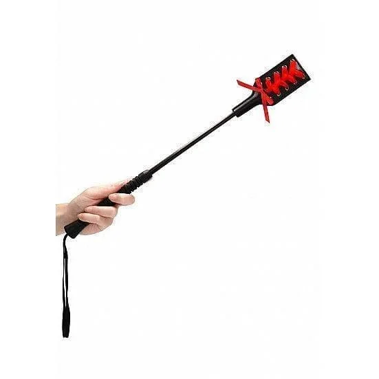 Shots Ouch! Twine-Up Crop Black/Red Large