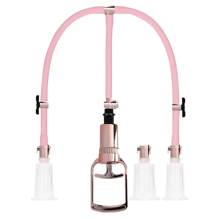 Shots Pumped Clitoral and Nipple Pump Congeal Orotund – Rose Gold