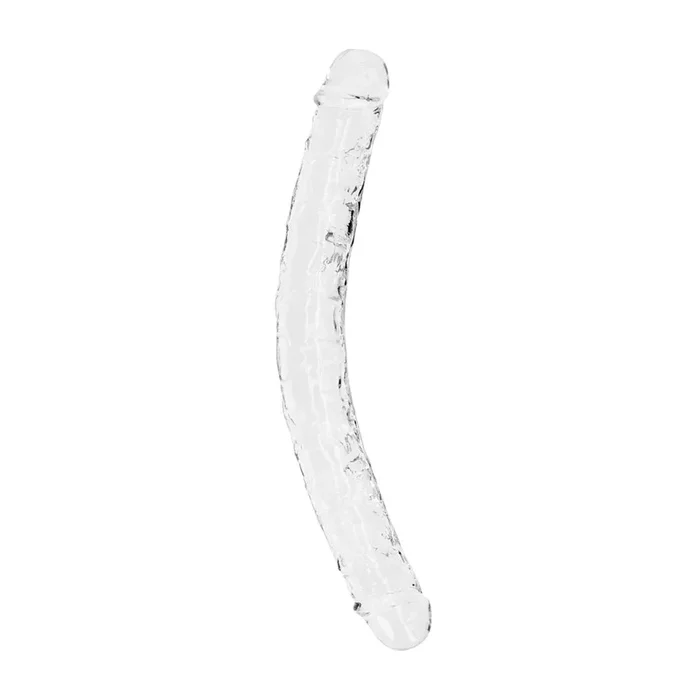 Shots Real Rock Crystal Clear 13 Inch Double Dildo – Clear