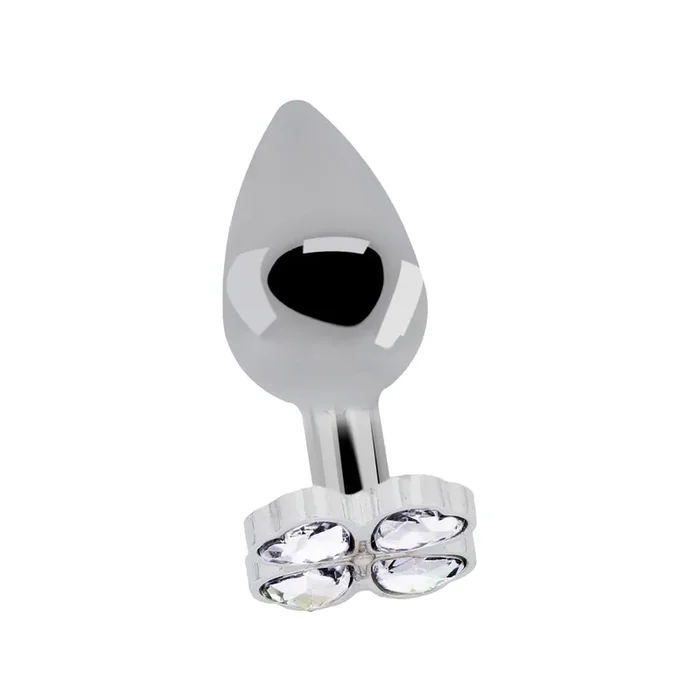 Shots Rich Lucky Diamond Metal Butt Plug 2.7 Inch – Silver