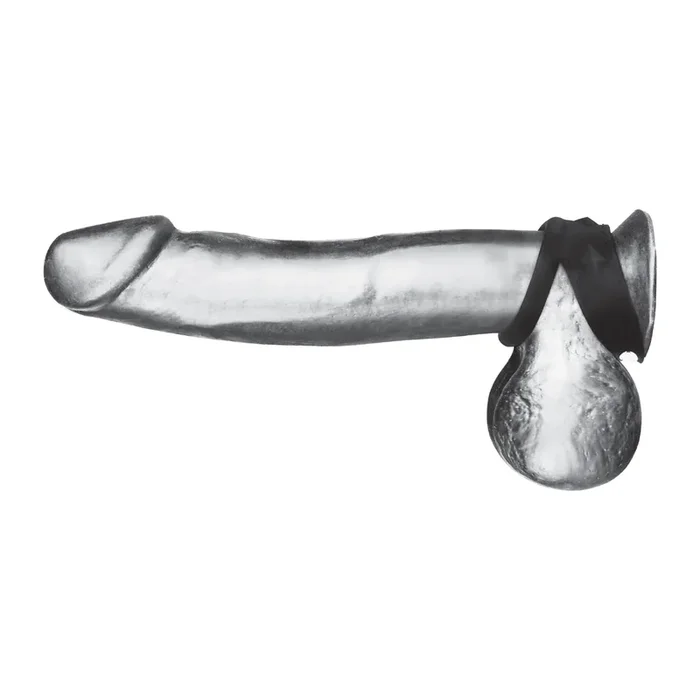 Silicone Duo Snap Cock & Ball Ring by Blue Line