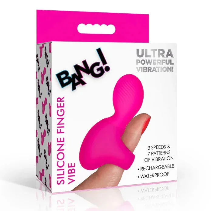 Silicone Finger Vibe – Garden Pink