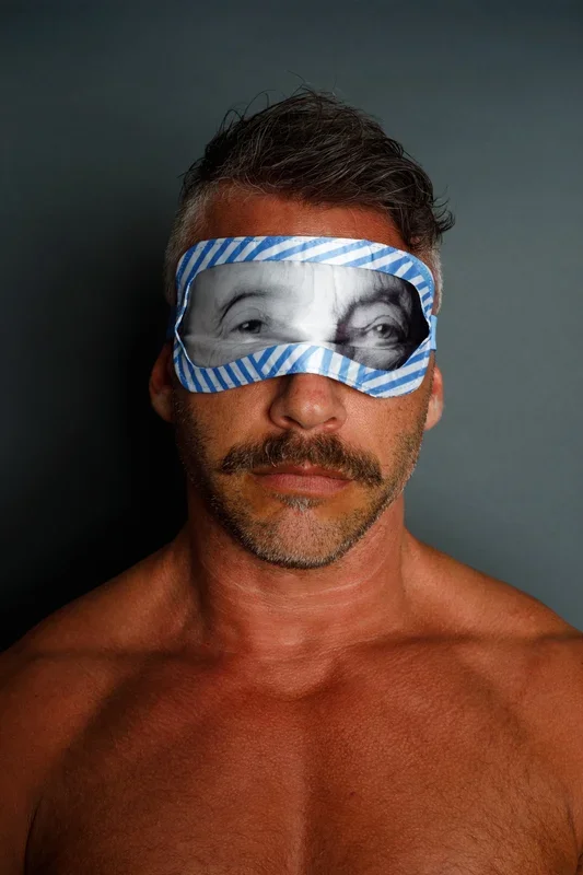 Silk Portrait Eye Mask by Louise Bourgeois x Third Drawer Knock Down