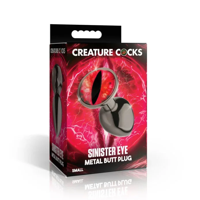 Sinister Eye Red Eye Metal Butt Plug – Small