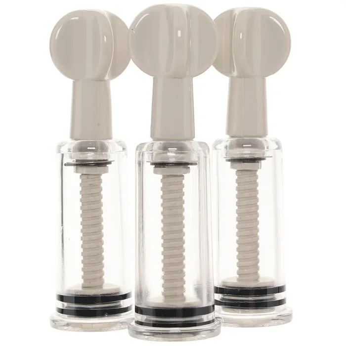 Size Matter MaxTwist Clit & Nipple Sucker Set in White
