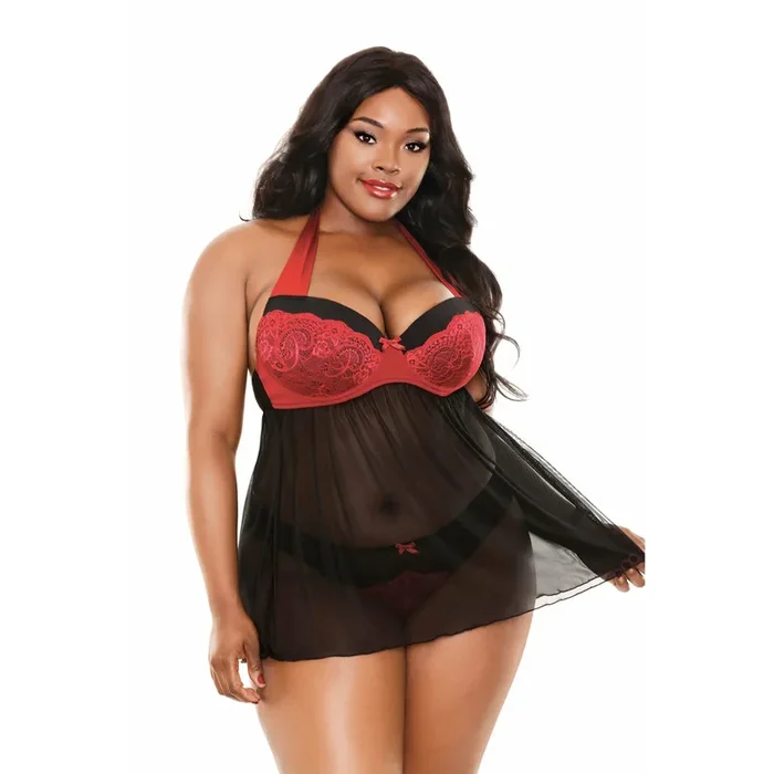 Sophia Halter Babydoll & Panty – 1x2x