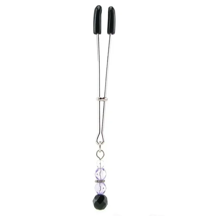 Spartacus Tweezer Clit Clamp with Purple Beads