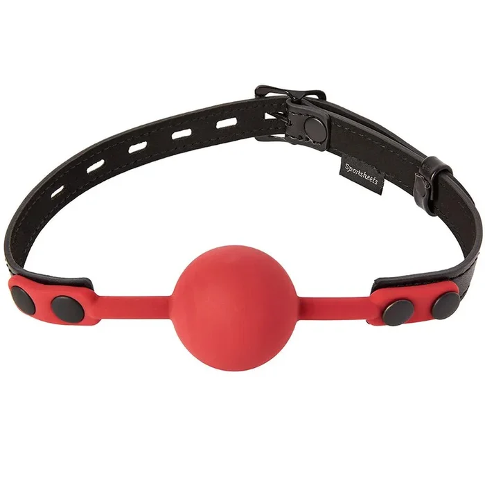 Sportsheets Saffron Silicone Ball Gag – Red