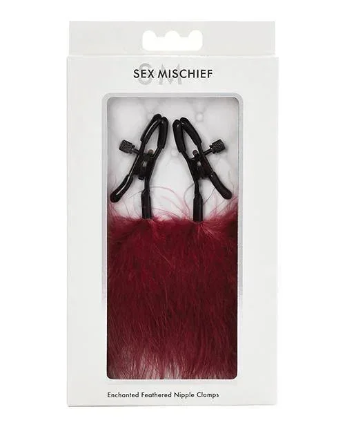 Sportsheets Sex & Mischief Enchanted Feather Nipple Clamps