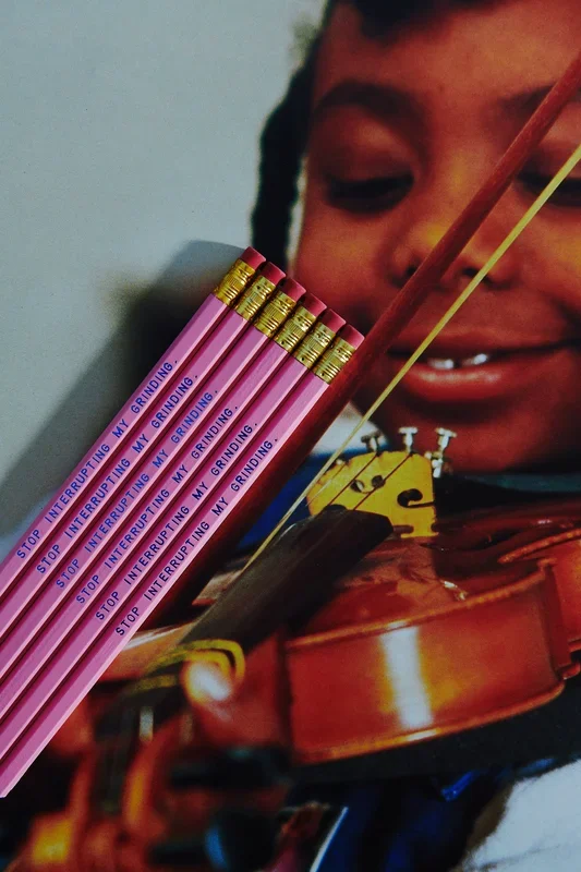 STOP DISTURB MY GRINDING Pencil Set by Rhino Parade