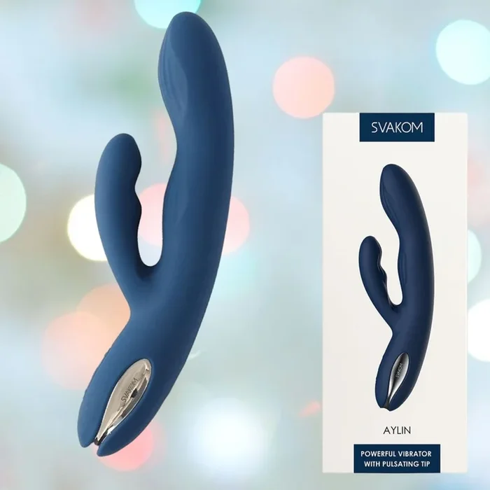 Svakom Aylin Rabbit Vibrator – Dark Blue