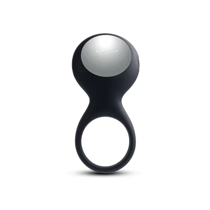 Svakom Tyler Rechargeable Vibrating Cock Ring – Black