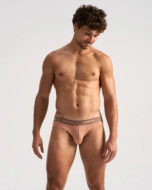 TEAMM8 Cotton Classic Brief – Latte