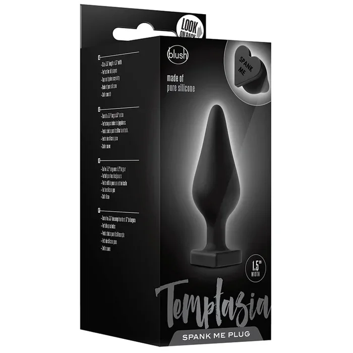 Temptasia Spank Me Butt Plug-Black