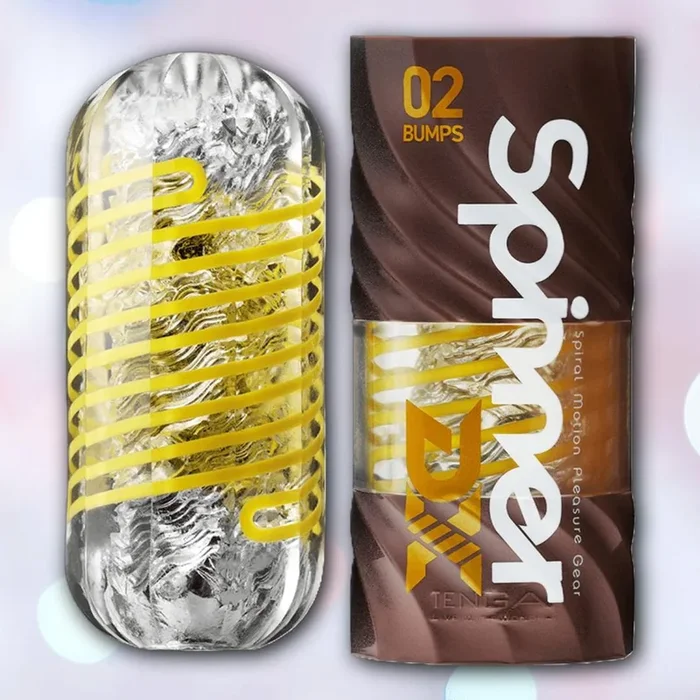 Tenga Spinner DX 02 Bumps: Reusable Stroker Spinning Masturbator Sleeve