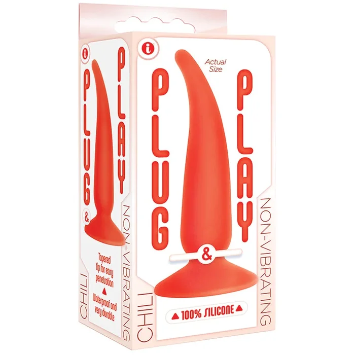 The 9’s Plug & Trifle Chili Anal Plug-Red