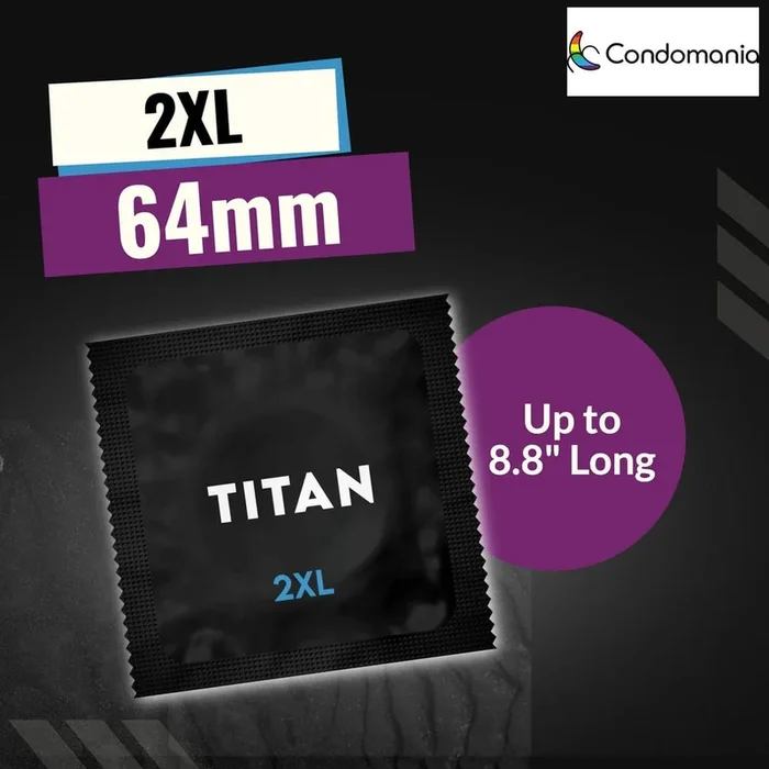 Titan 2XL Large Lube Condoms