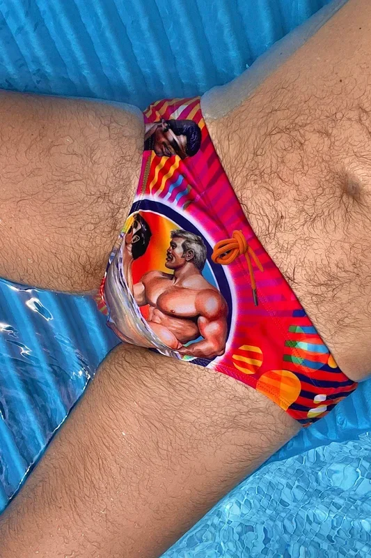 Tom of Finland Pride Swim Brief by Peachy Kings