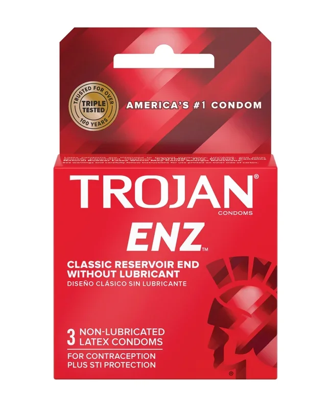 Trojan Enz Non-Lubricated – Box of 3