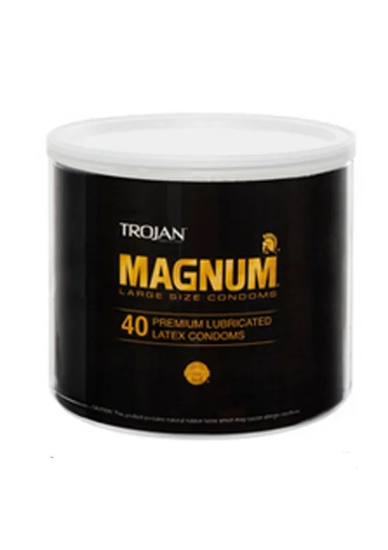 Trojan Magnum Premium Lubricated Latex Condoms Large Size Condoms