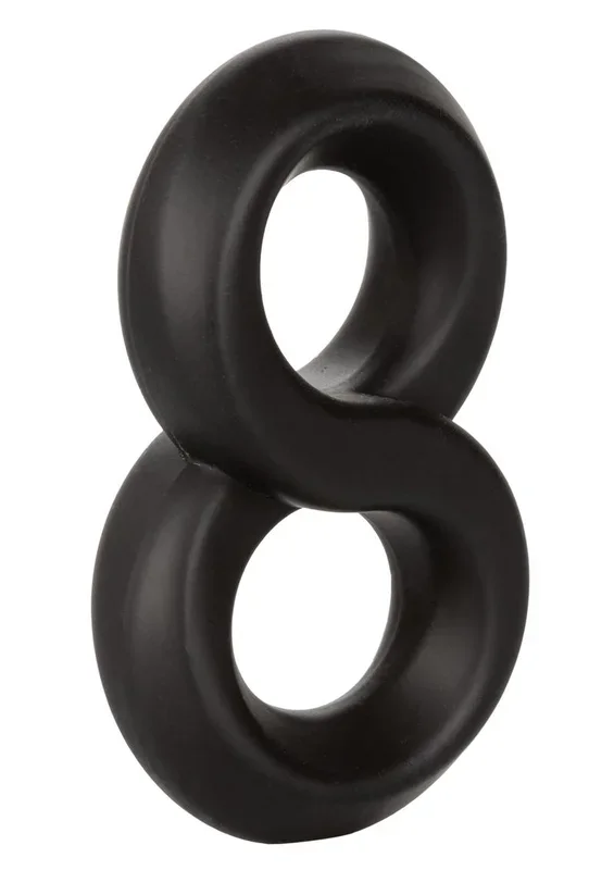 Ultra-Easygoing Crazy 8 Dual Silicone Cock Ring