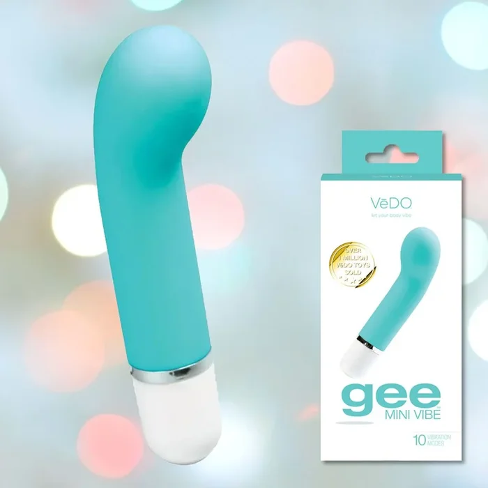 VeDO ‘Gee’ Mini G-Spot Rechargeable Waterproof Vibrator – Turquoise