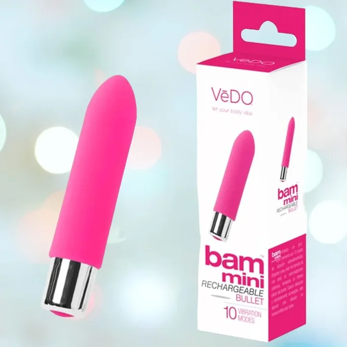VeDO Bam Mini Rechargeable Bullet Vibrator – Pink