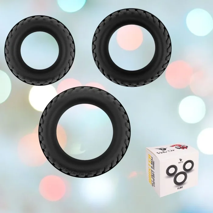 Velv’Or Rooster Floki Silicone Cock Rings (3 Sizes)