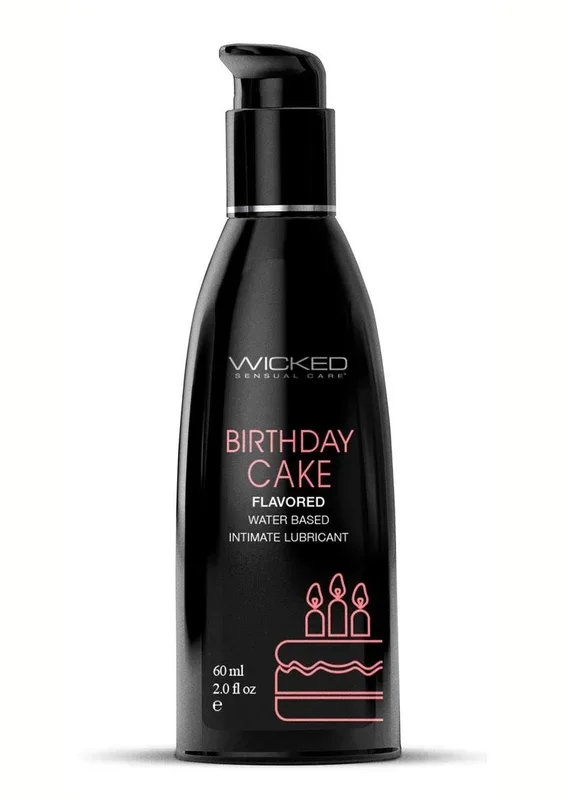 Wicked Aqua Water Based Flavored Lubricant Birthday Cake