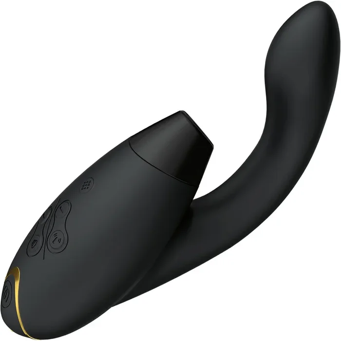 Womanizer DUO 2 Silicone Pleasure Air Clitoral & G-Spot Stimulator – Black